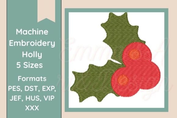 Evaluating the Holly Leaf Machine Embroidery Design