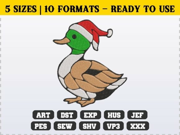 Funny Christmas Duck Holiday Embroidery Review