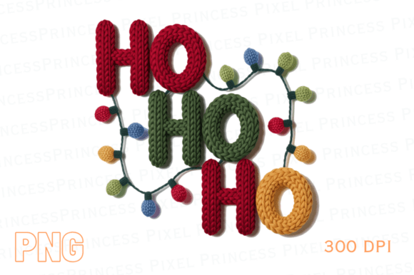 Ho Ho Ho Faux Embroidery for Gifts