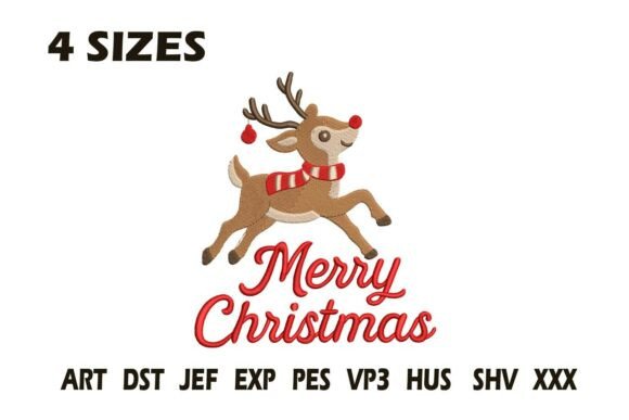 Merry Christmas Reindeer Embroidery Review