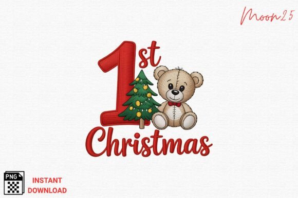 Review: Baby 1st Christmas Embroidery PNG for Holiday Crafts