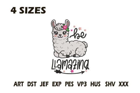 Review: Be Llamazing Cute Llama Embroidery Design