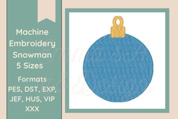 Review: Christmas Bauble Machine Embroidery for Craft Fairs