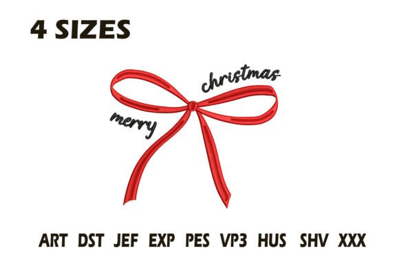 Review: Christmas Bow Embroidery Design for Merch