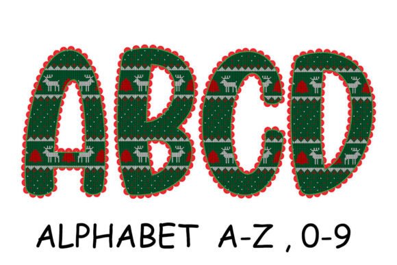 Review: Christmas Embroidery Alphabet PNG Set