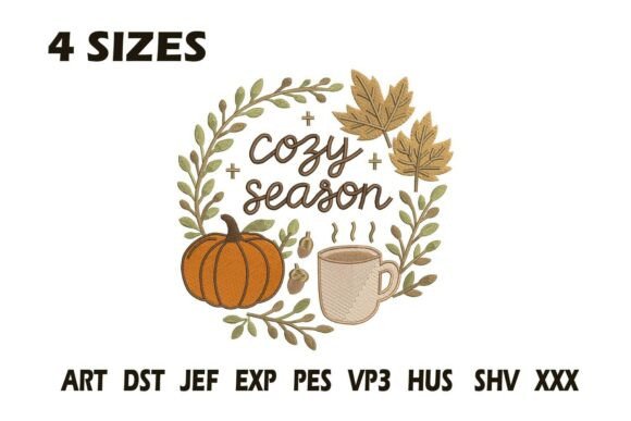Review: Cozy Season Fall Wreath Embroidery Design