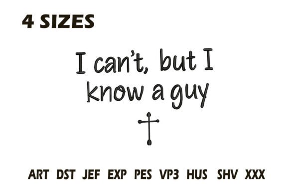 Review: I Can’t but I Know a Guy Embroidery for Holiday Sales