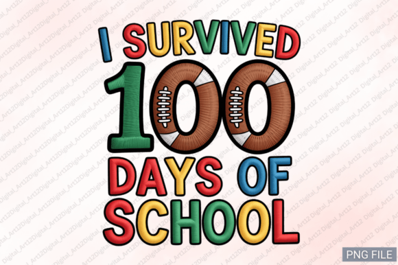 Review: I Survived 100 Days Embroidery PNG