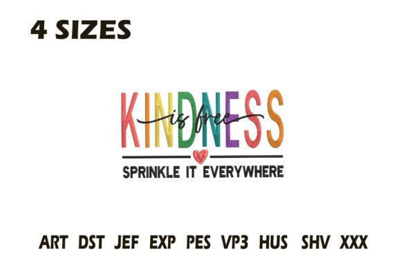 Review: Kindness is Free Embroidery for Gifts