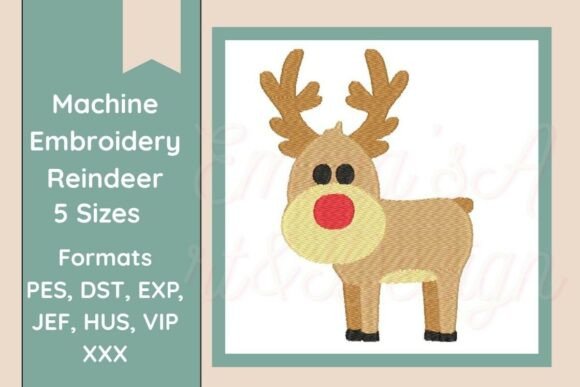 Review: Reindeer Machine Embroidery Design for Gifts