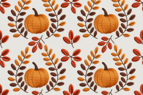 Reviewing Fall and Pumpkin Embroidery Pattern for Craft Fairs