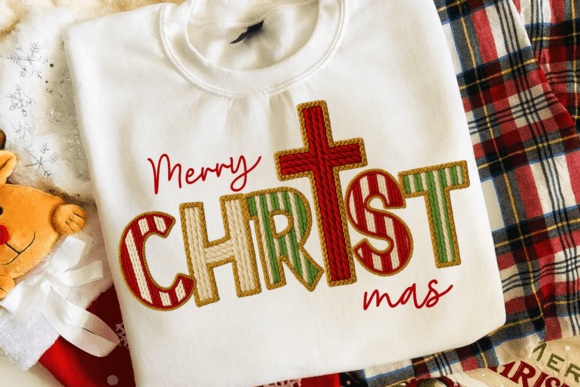 Reviewing Faux Embroidery Merry ChrisT Mas Png for Merch