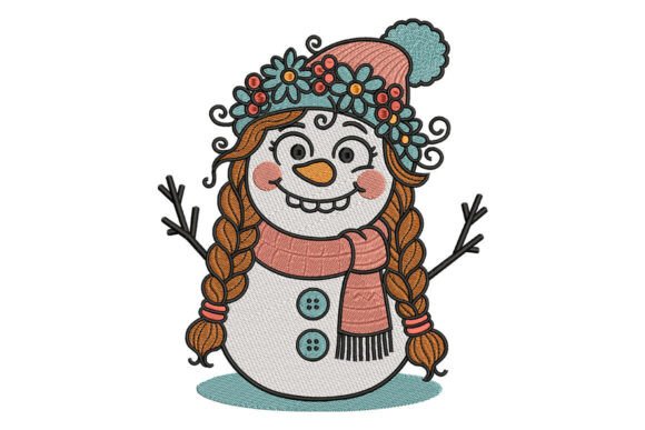 Reviewing Girl Snowman Christmas Embroidery for Boutique Sweatshirts