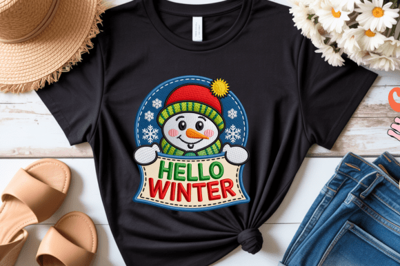 Reviewing Hello Winter Embroidery Snowman PNG