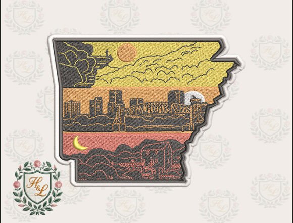 Reviewing Layers of Arkansas Embroidery Files