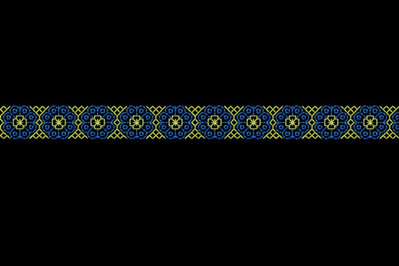 Reviewing Set Border Black Work Embroidery Design