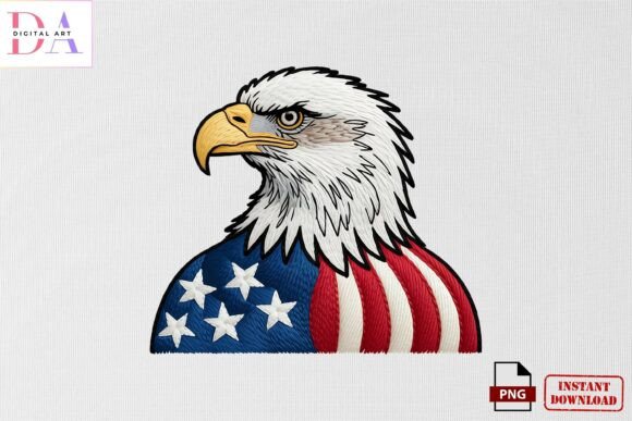 Reviewing the Patriotic Eagle Embroidery PNG for Apparel